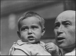 Man in the Fedja family with a young child in Moscow, Russia, USSR, ca. 1932-1933 by Jacobi, Lotte, 1896-1990