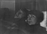 Fran Koltsov and Lotte Jacobi's friend, Maria laying in a bed in Moscow, Russia, USSR, ca. 1932-1933 by Jacobi, Lotte, 1896-1990