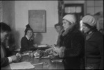 Workers in line to be paid in Moscow, Russia, USSR, ca. 1932-1933 by Jacobi, Lotte, 1896-1990