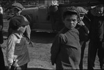 Children on a street in Moscow, Russia, USSR, ca. 1932-1933 by Jacobi, Lotte, 1896-1990