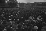 Crowded marketplace with city visible in the background in Moscow, Russia, USSR, ca. 1932-1933 by Jacobi, Lotte, 1896-1990