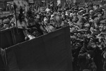 Crowd at an outdoor puppet show in Moscow, Russia, USSR, ca. 1932 by Jacobi, Lotte, 1896-1990