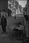 Street scene with a fruit stand in Moscow, Russia, USSR, ca. 1932-1933 by Jacobi, Lotte, 1896-1990