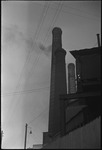 Smokestacks from the Hammer and Sickle factory in Moscow, Russia, USSR, ca. 1932 by Jacobi, Lotte, 1896-1990