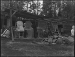 Sculptures by Sergey Merkurov at his outdoor studio outside Moscow, Russia, USSR, ca. 1932 by Jacobi, Lotte, 1896-1990