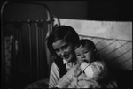 Two young members of the Dietrich family, a sister and her baby brother in Moscow, Russia, USSR, ca. 1932-1933 by Jacobi, Lotte, 1896-1990