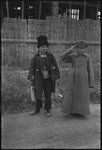 Two boys in winter dress in the USSR, ca. 1932-1933 by Jacobi, Lotte, 1896-1990