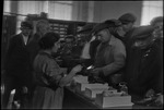 Busy shoe store in the USSR, ca. 1932-1933 by Jacobi, Lotte, 1896-1990