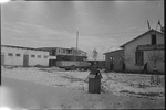 Streetscape in winter in USSR, ca. 1932-1933 by Jacobi, Lotte, 1896-1990