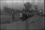 Single file line of women in USSR, ca. 1932-1933 by Jacobi, Lotte, 1896-1990