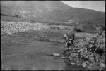 Fisherman at a river in Central Asia, ca. 1932 by Jacobi, Lotte, 1896-1990