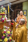Service at Buddhist Temple, 2013 by Becky Field
