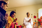 Bhutanese Family Celebrating Diwali at Home, 2012 by Becky Field