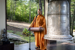 Buddhist Priest Ringing a Bell, 2013 by Becky Field