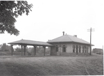 Durham Railroad Station, ca. 1917 by Clement Moran