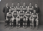 Men's Basketball Team, Varsity, 1917-1918, February 1918 by Clement Moran