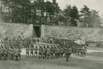 Military review at Brackett Field, ca. 1926, near tunnel by Clement Moran