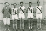 Men's Track, Relay Team, ca. 1928 by Clement Moran