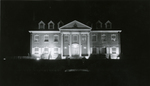 Theta Upsilon Omega House, night view, ca. 1932 by Clement Moran