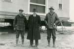 CWA Project leaders: William Ames, Harold Loveron and William Wright, ca. Winter 1934 by Clement Moran