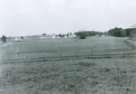 Site of proposed stables, looking towards Dairy Barn, ca. January 1935 by Clement Moran