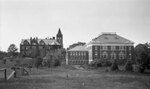 Thompson Hall, left, and Hamilton Smith Library, right, August 19, 1924 by Pond, Bremer Whidden, 1884-1959