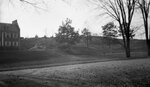 Bonfire Hill with Kappa Sigma building, left, October 28, 1924 by Pond, Bremer Whidden, 1884-1959