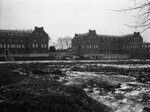 Fairchild Hall and Hetzel Hall in winter, rear view, January 23, 1932 by Pond, Bremer Whidden, 1884-1959