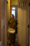 Bhutanese Woman Cooking Samosas, 2014 by Becky Field