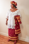 Sierra Leone Woman in Traditional Dress, 2012 by Becky Field