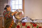 Bhutanese Woman Making Food, 2014 by Becky Field