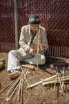 Bhutanese Man with Bamboo, 2014 by Becky Field