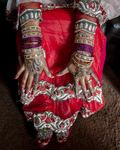 Bride's Hands with Hena, 2014 by Becky Field