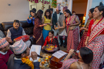 Celebrating Diwali in a Home, 2016 by Becky Field