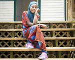 Somali Girl on Her Porch, 2019 by Becky Field