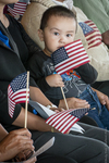 Filipino Boy with American Flag, 2012 by Becky Field