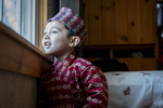 Bhutanese Boy at a Window, 2012 by Becky Field